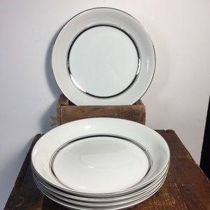 Empress white & silver Crown platinum Japan bowls